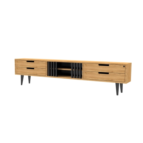 Szafka RTV-85 Drewno Lite Dąb Loft Lakier Rozmiary od 100 cm do 200 cm PREMIUM