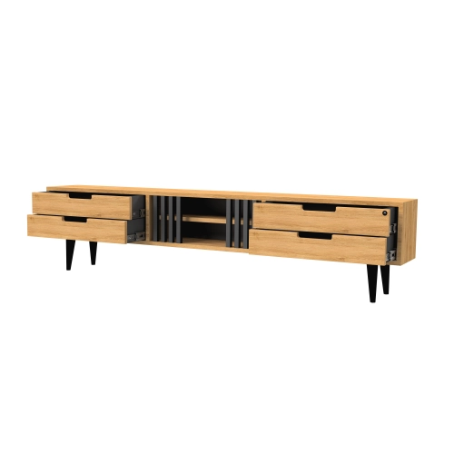 Szafka RTV-85 Drewno Lite Dąb Loft Lakier Rozmiary od 100 cm do 200 cm PREMIUM