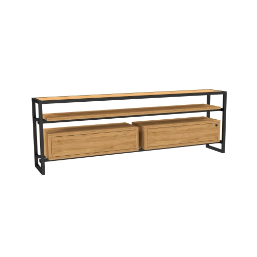 Szafka RTV-77 Drewno Lite Dąb Loft Lakier Rozmiary od 100 cm do 200 cm PREMIUM