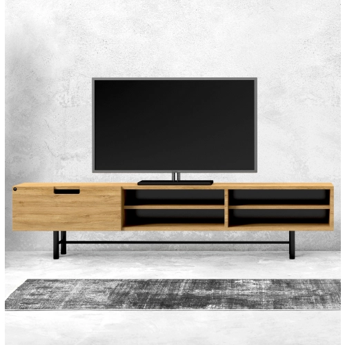 Szafka RTV-57 Drewno Lite Dąb Loft Lakier Rozmiary od 100 cm do 200 cm PREMIUM