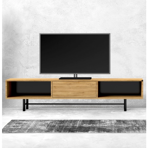 Szafka RTV-68 Drewno Lite Dąb Loft Lakier Rozmiary od 100 cm do 200 cm PREMIUM