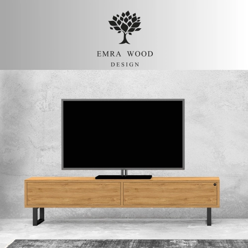 Szafka RTV-78 Drewno Lite Dąb Loft Lakier Rozmiary od 100 cm do 200 cm PREMIUM