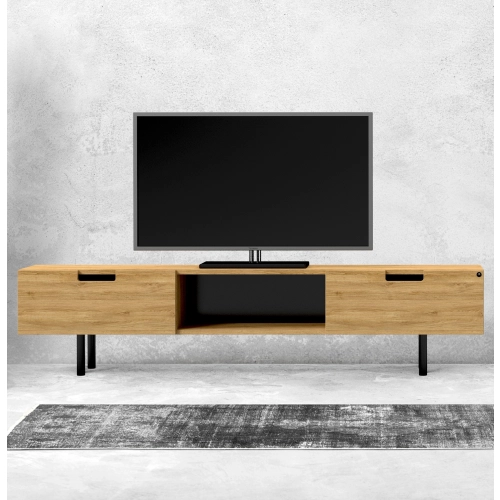 Szafka RTV-25 Drewno Lite Dąb Loft Lakier Rozmiary od 100 cm do 200 cm PREMIUM