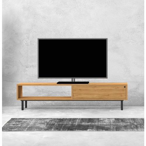 Szafka RTV-83 Drewno Lite Dąb Loft Lakier Rozmiary od 100 cm do 200 cm PREMIUM