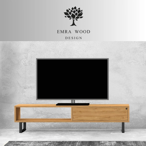 Szafka RTV-80 Drewno Lite Dąb Loft Lakier Rozmiary od 100 cm do 200 cm PREMIUM