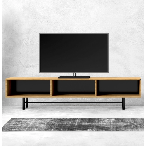 Szafka RTV-63 Drewno Lite Dąb Loft Lakier Rozmiary od 100 cm do 200 cm PREMIUM