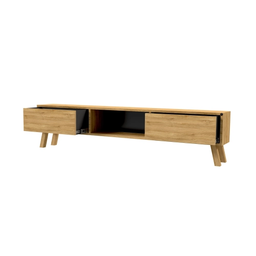 Szafka RTV-18 Drewno Lite Dąb Loft Lakier Rozmiary od 100 cm do 200 cm PREMIUM