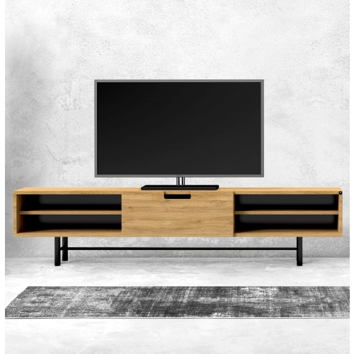 Szafka RTV-67 Drewno Lite Dąb Loft Lakier Rozmiary od 100 cm do 200 cm PREMIUM