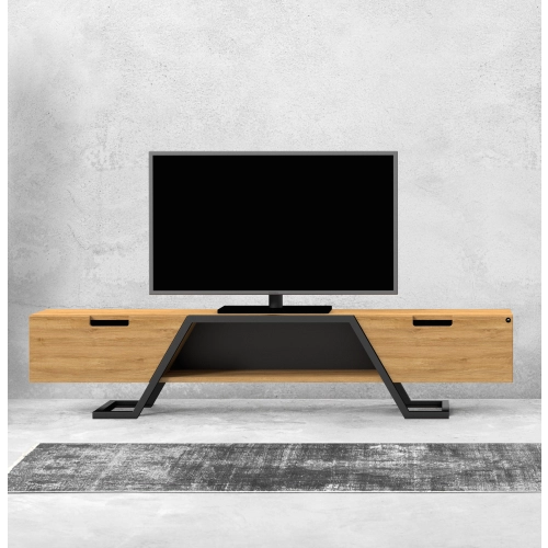 Szafka RTV-74 Drewno Lite Dąb Loft Lakier Rozmiary od 100 cm do 200 cm PREMIUM