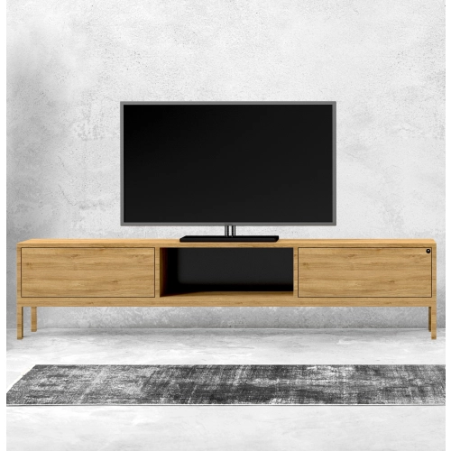 Szafka RTV-43 Drewno Lite Dąb Loft Lakier Rozmiary od 100 cm do 200 cm PREMIUM