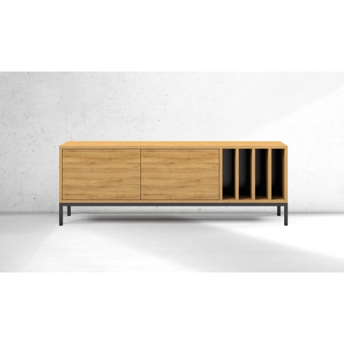 Szafka RTV-73 Drewno Lite Dąb Loft Lakier Rozmiary od 100 cm do 200 cm PREMIUM