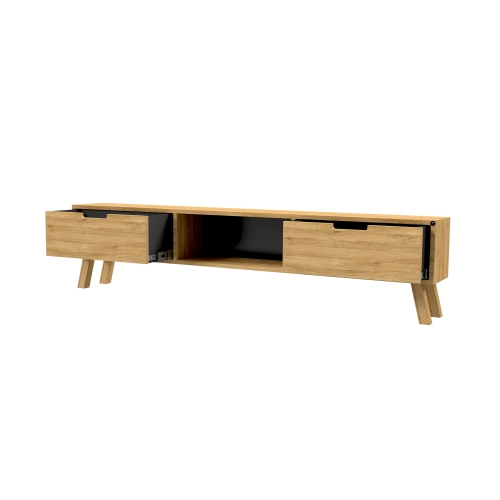 Szafka RTV-20 Drewno Lite Dąb Loft Lakier Rozmiary od 100 cm do 200 cm PREMIUM