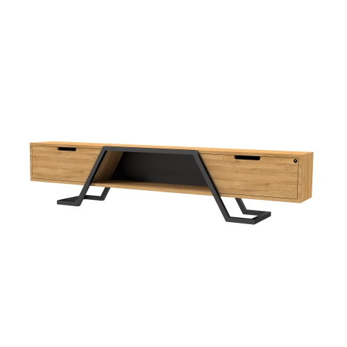 Szafka RTV-75 Drewno Lite Dąb Loft Lakier Rozmiary od 100 cm do 200 cm PREMIUM