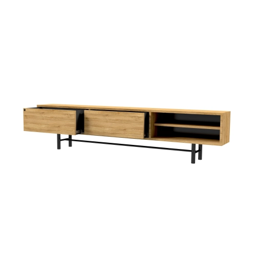 Szafka RTV-58 Drewno Lite Dąb Loft Lakier Rozmiary od 100 cm do 200 cm PREMIUM