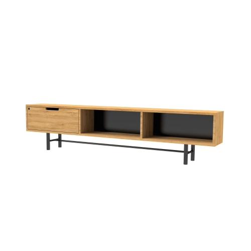 Szafka RTV-50 Drewno Lite Dąb Loft Lakier Rozmiary od 100 cm do 200 cm PREMIUM