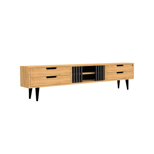 Szafka RTV-85 Drewno Lite Dąb Loft Lakier Rozmiary od 100 cm do 200 cm PREMIUM