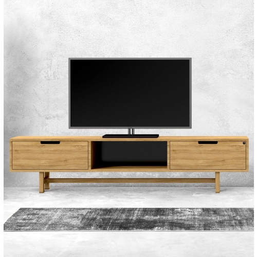 Szafka RTV-41 Drewno Lite Dąb Loft Lakier Rozmiary od 100 cm do 200 cm PREMIUM