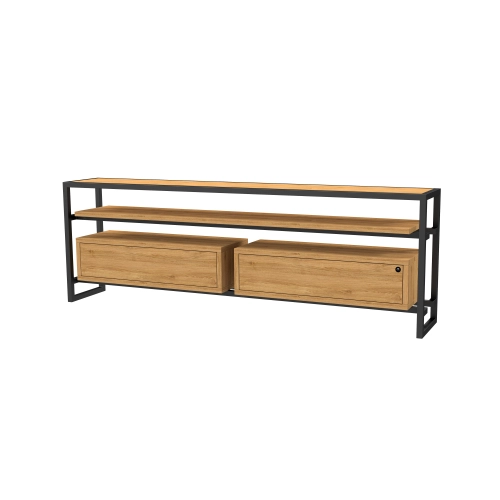 Szafka RTV-77 Drewno Lite Dąb Loft Lakier Rozmiary od 100 cm do 200 cm PREMIUM