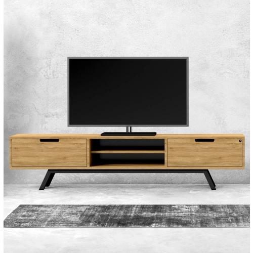 Szafka RTV-29 Drewno Lite Dąb Loft Lakier Rozmiary od 100 cm do 200 cm PREMIUM