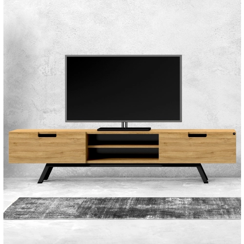 Szafka RTV-28 Drewno Lite Dąb Loft Lakier Rozmiary od 100 cm do 200 cm PREMIUM