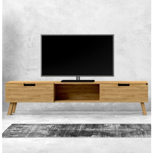 Szafka RTV-16 Drewno Lite Dąb Loft Lakier Rozmiary od 100 cm do 200 cm PREMIUM