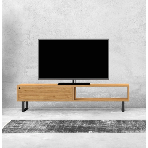 Szafka RTV-79 Drewno Lite Dąb Loft Lakier Rozmiary od 100 cm do 200 cm PREMIUM