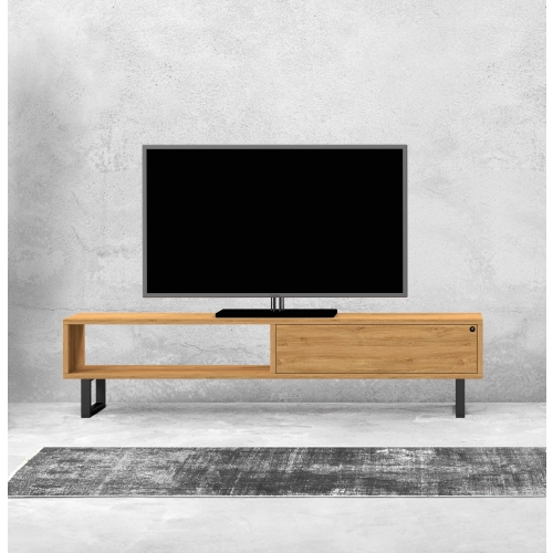 Szafka RTV-80 Drewno Lite Dąb Loft Lakier Rozmiary od 100 cm do 200 cm PREMIUM