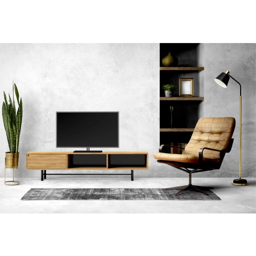 Szafka RTV-49 Drewno Lite Dąb Loft Lakier Rozmiary od 100 cm do 200 cm PREMIUM