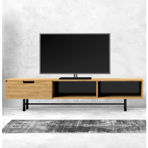 Szafka RTV-51 Drewno Lite Dąb Loft Lakier Rozmiary od 100 cm do 200 cm PREMIUM