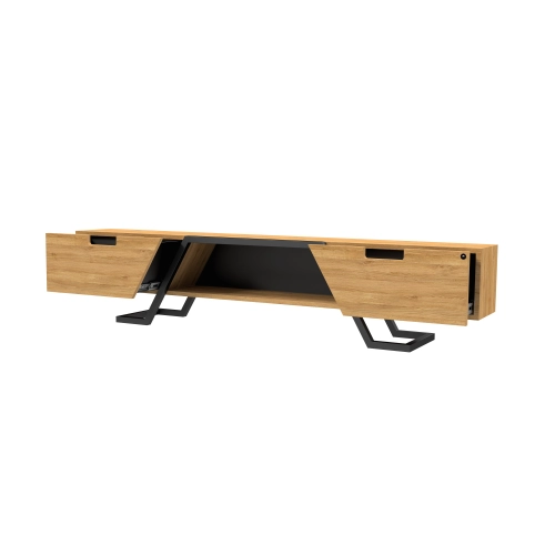 Szafka RTV-74 Drewno Lite Dąb Loft Lakier Rozmiary od 100 cm do 200 cm PREMIUM