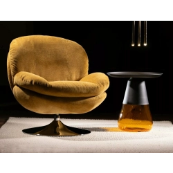 Stolik Kawowy Tiffany A Czarno Pomarańczowy