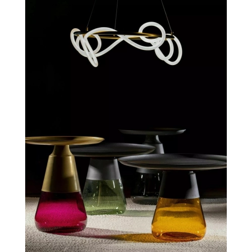 Stolik Kawowy Tiffany A Czarno Zielony