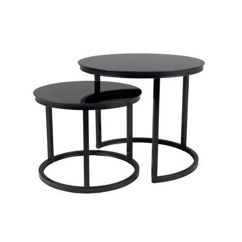 Stolik Kawowy Zestaw Atlanta Kolor Czarno / Czarny