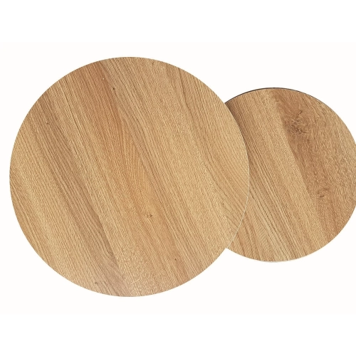 Stolik Kawowy Zestaw Dion Kolor Czarno / Dąb