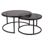 Stolik Kawowy Zestaw Ferrante Kolor Czarno / Czarny