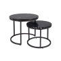Stolik Kawowy Zestaw 2 w 1 Amaro Czarny