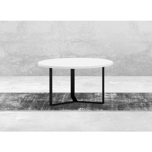 STOLIK KAWOWY Metalowy Blat Biały Płyta MDF  STK-922