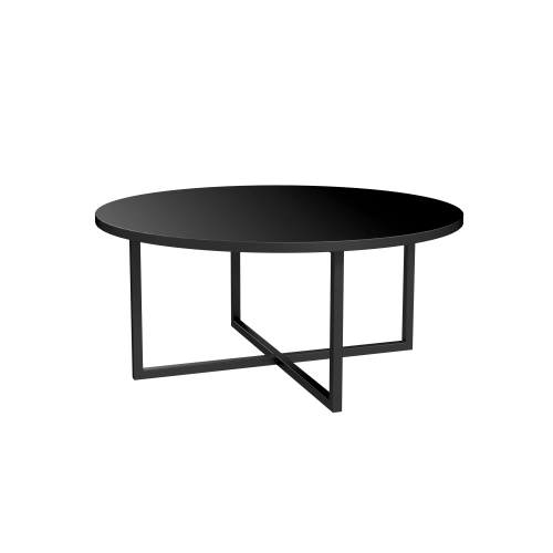 STOLIK KAWOWY Metalowy Blat Czarny Płyta MDF  STK-926