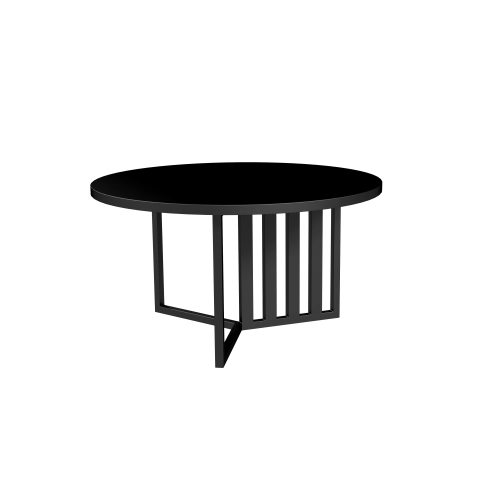 STOLIK KAWOWY Metalowy Blat Czarny Płyta MDF  STK-924