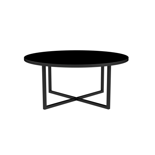 STOLIK KAWOWY Metalowy Blat Czarny Płyta MDF  STK-926