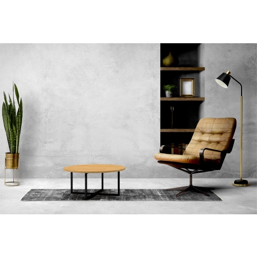 STOLIK KAWOWY z Drewna Litego  Dębowego - Jesionowego  STK-912