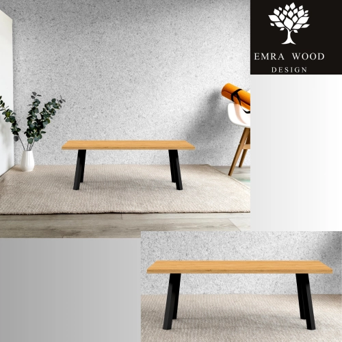 STOLIK KAWOWY z Drewna Litego  Dębowego - Jesionowego  STK-913