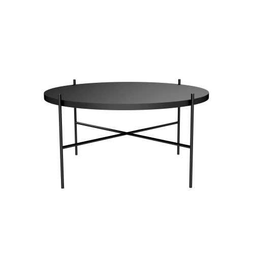 STOLIK KAWOWY Metalowy Blat Czarny Płyta MDF  STK-929