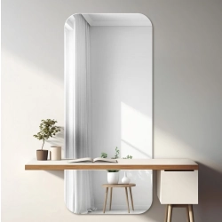 Lustro łazienkowe z zaokrąglonymi rogami w dwóch częściach - GAJA