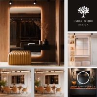 Prostokątne lustra LED bez ramy