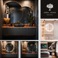 Okrągłe lustra LED bez ramy