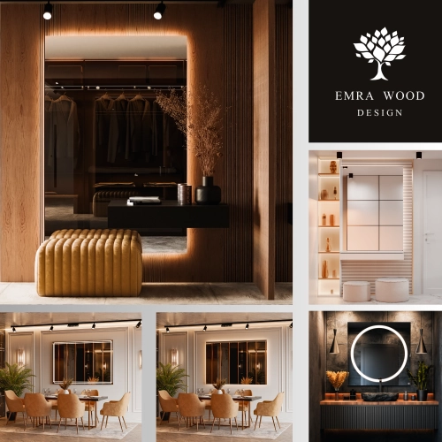 Prostokątne lustra LED bez ramy