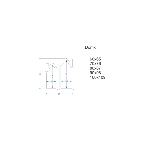 Lustro dekoracyjne ścienne dla dziecka w ramie mdf - DOMKI