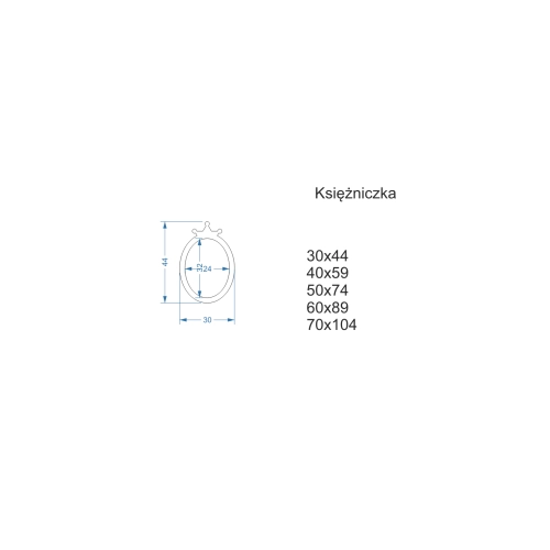 Lustro dekoracyjne ścienne dla dziecka w ramie mdf - KSIĘŻNICZKA