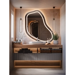 Lustro LAGOON DREAM LED — lustro o nieregularnym, organicznym kształcie z podświetleniem